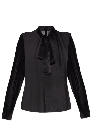 売れ筋商品|||ザディグ エ ヴォルテール シャツ レディース トップス TAIKA - Blouse - black Elegant Black Taika Blouse | Zadig&Voltaire